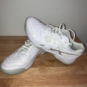 Asics Gel Dedicate 6 White/Silver SIZE 6.5 Womens Athletic Shoes